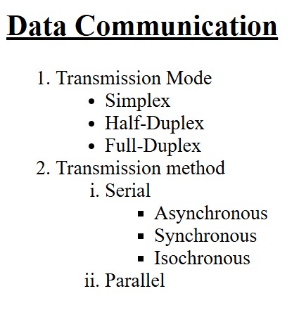 nested list
